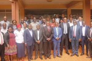 The stakeholders from different ministries, academia and UN staff in a group photo after the workshop at Silver Spring Bugolobi