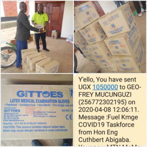 Kibale county MP calls for vigilance, donates UGX5M and 250litres of fuel to fight COVID-19 in Kamwenge