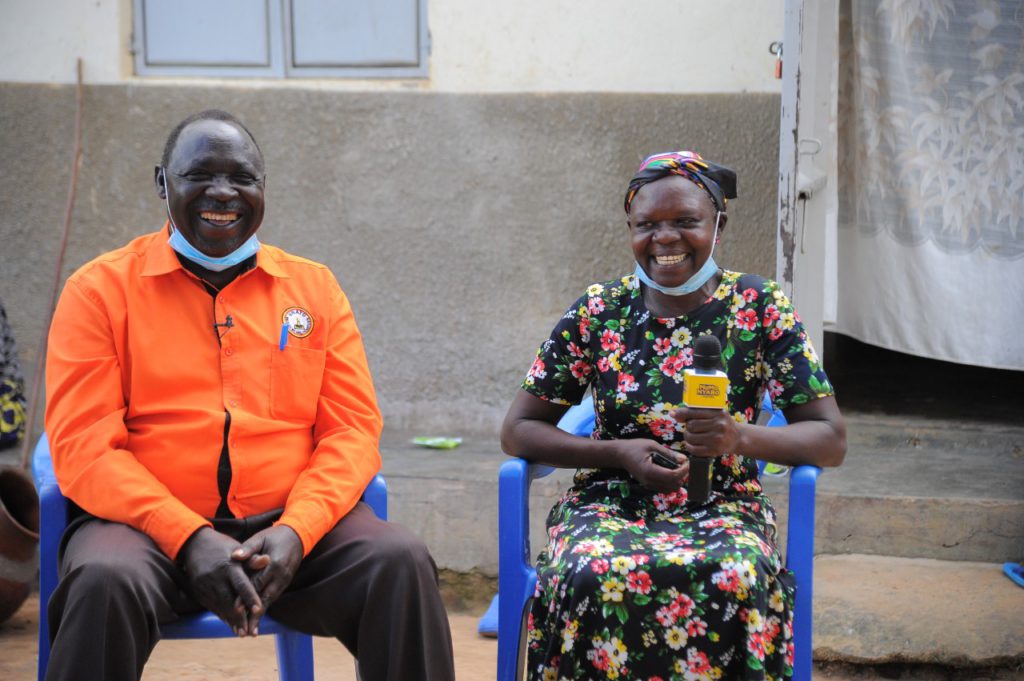 Mr. Elikana shared his cash prize with his wife