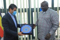 Hon.Oryem Bids Farewell to H.E Seyed Morteza (1)