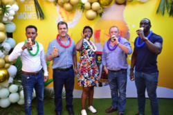 Coca-Cola Team during the launch of Minute Maid Fruity Boost at Namanve