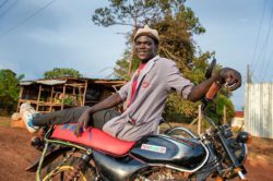 Boda guy shares a pictorial moment