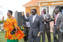 Kacuma and his wife at a recent ceremony