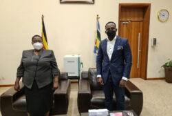 Rt. Hon. Prime Minister with Edwin Musiime