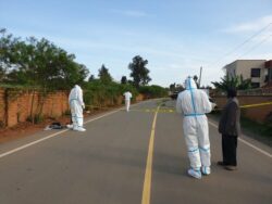 Scene of Crime detectives at the scene