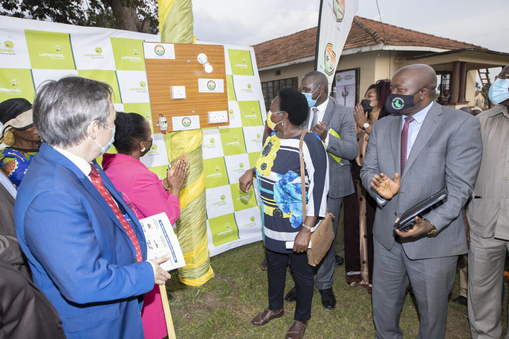 Minister of Energy and Mineral Development Hon Ruth Nankabirwa launches the launches the USD4.2 million power line in Luuka.