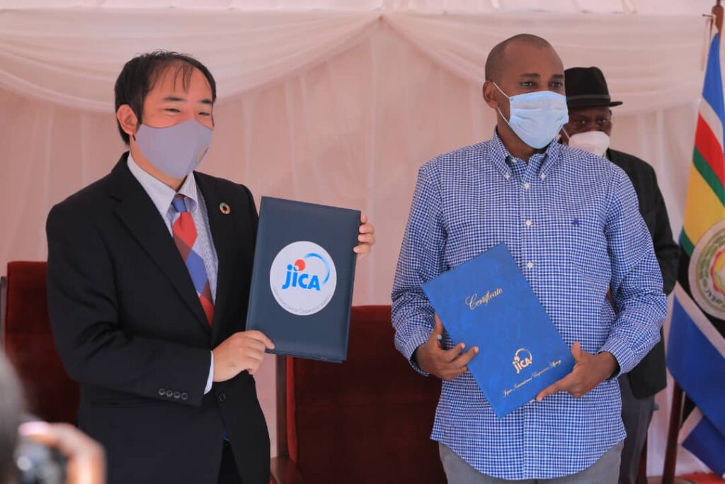 MAAIF received desert locust support equipment from the Japan International Cooperation Agency-JICA and the United Nations Food and Agriculture Organization-FAO
