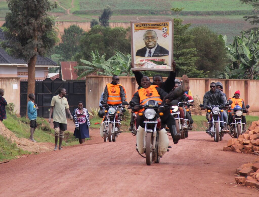 MP Niwagaba supporters in celebrations