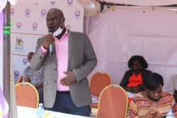 Engineer Robert Ssenozi, Board member and Chairperson of the Audit Committee addressing the function
