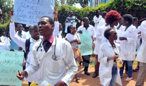 Medical interns on strike recently