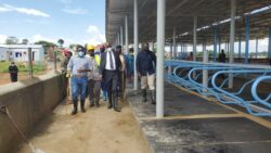 Rwamirama also inspected the on-going developments at the Bull-stud and the National Livestock Quarantine Centre