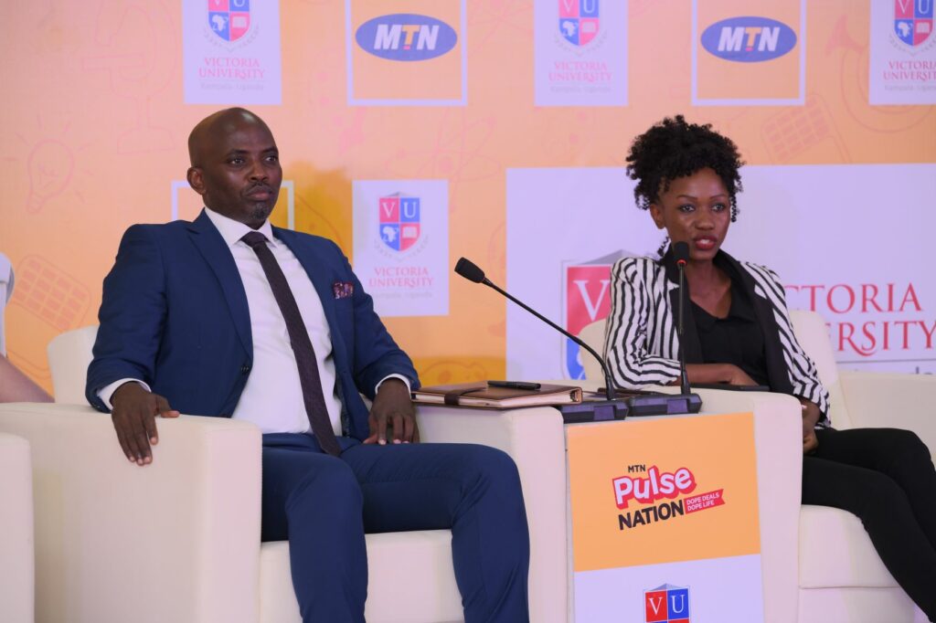Dr-Lawrence-Mugangal-the-Vice-Chancellor-Victoria-University-and-Christine-Nabayise-r-Head-of-Marketing-Victoria-University-explain-the-experiential-learning-offered-at-the-university-3