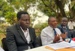 Dr.Senfuka Addressing Journalists (1)