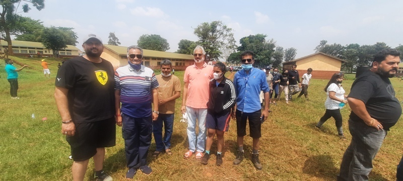 From Left; Kotecha ,Diren and Ayenga Joined by other members (2)