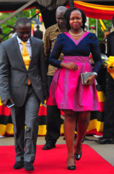 Ogwang and his wife Vicky Ateluna pictured together