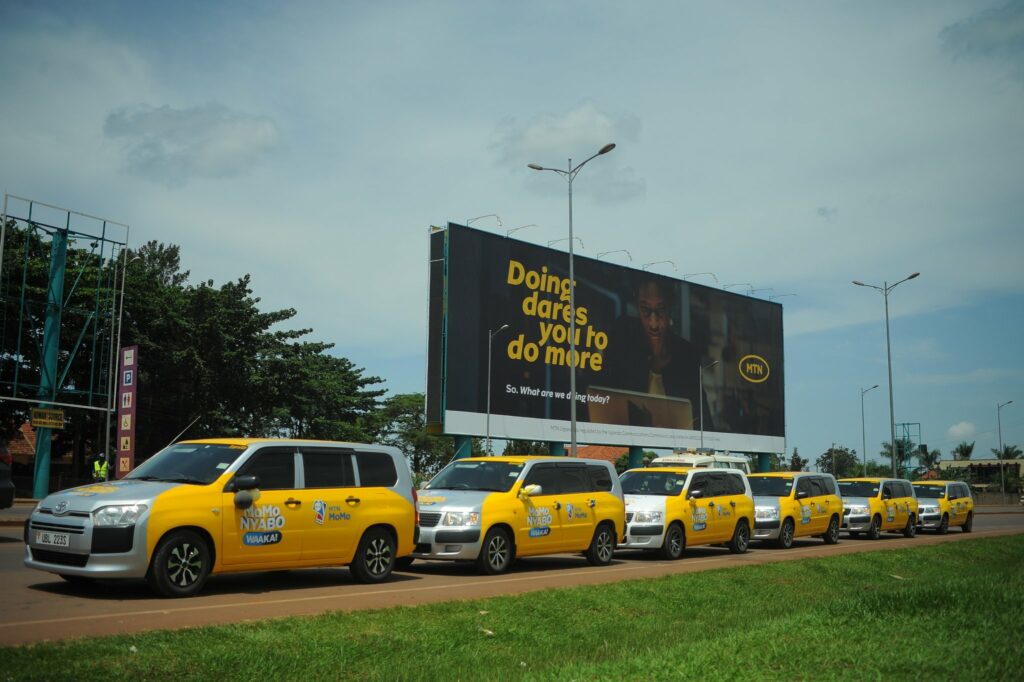 24 lucky MTN MoMo customers will win one of these Toyota Succeed cars in the ongoing MTN MoMo Nyabo Waaka promotion