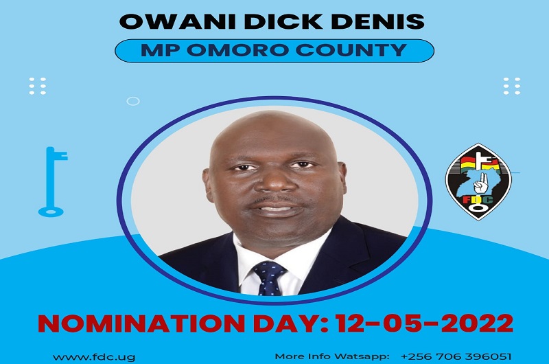 Denis Dick Owani who was allegedly kidnapped ahead of his nomination