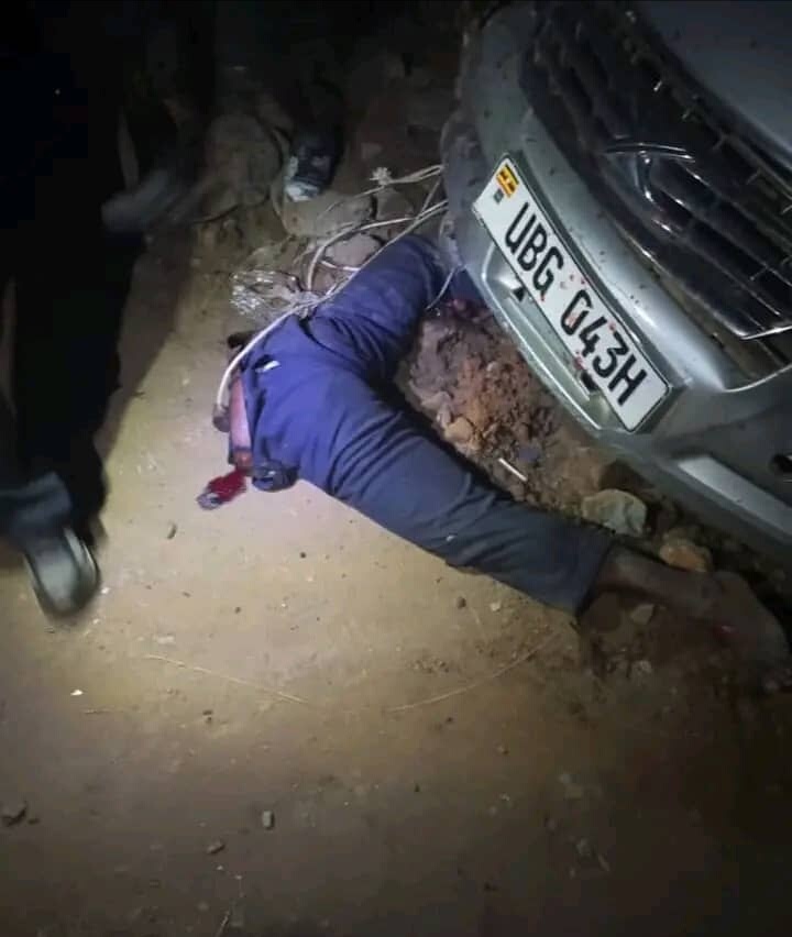 Half of Ojoandi's body that was torn apart during the accident