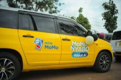 One of the Toyota Succeed cars to be won by lucky winners