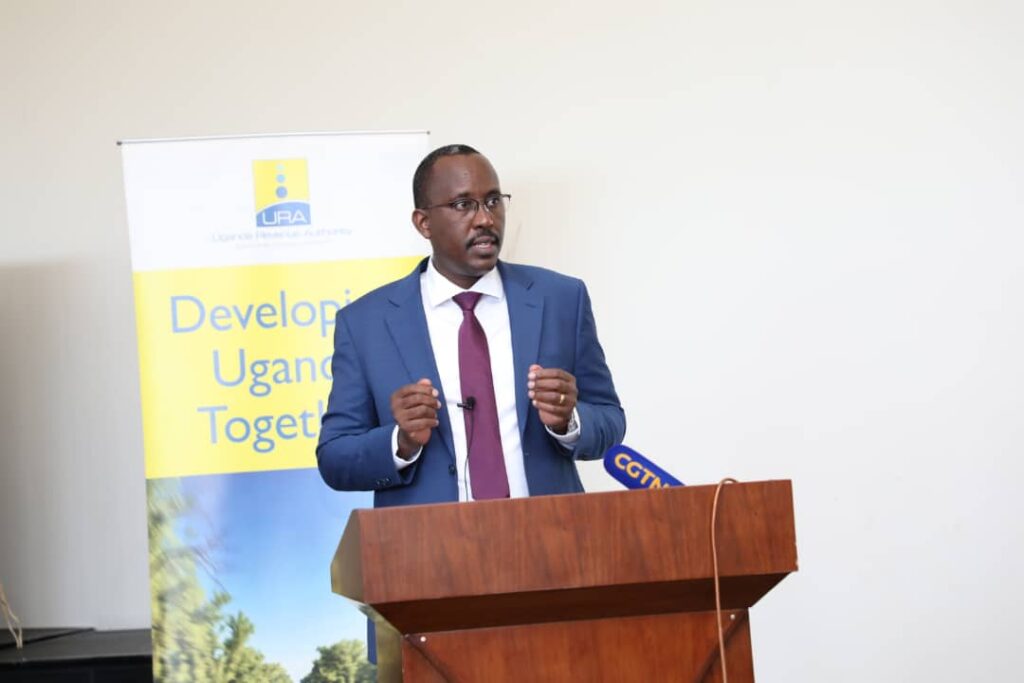 URA CG John Musinguzi addressing the media on Tuesday