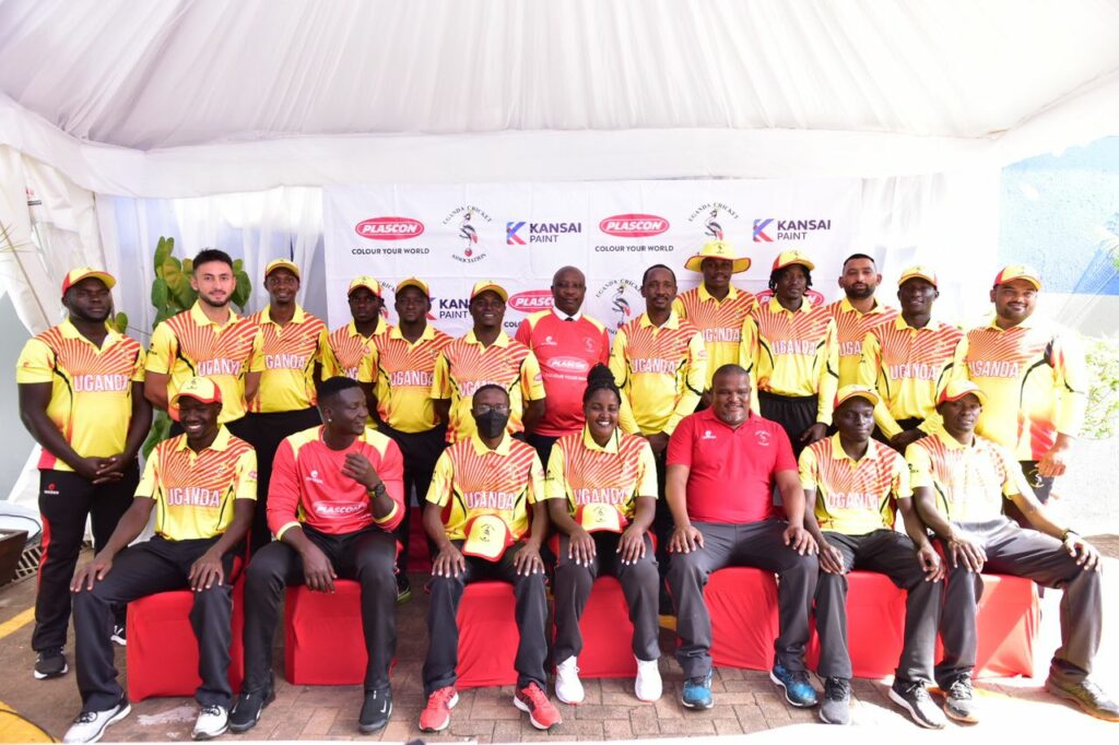 Cricket Cranes pose for a photo on Tuesday