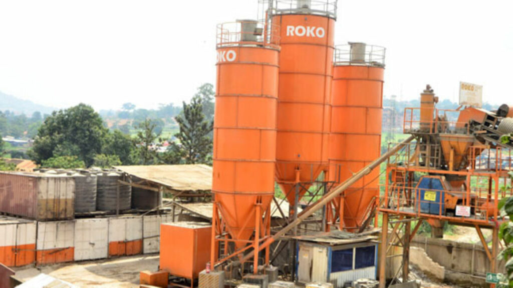 Roko construction limited epuipment on site