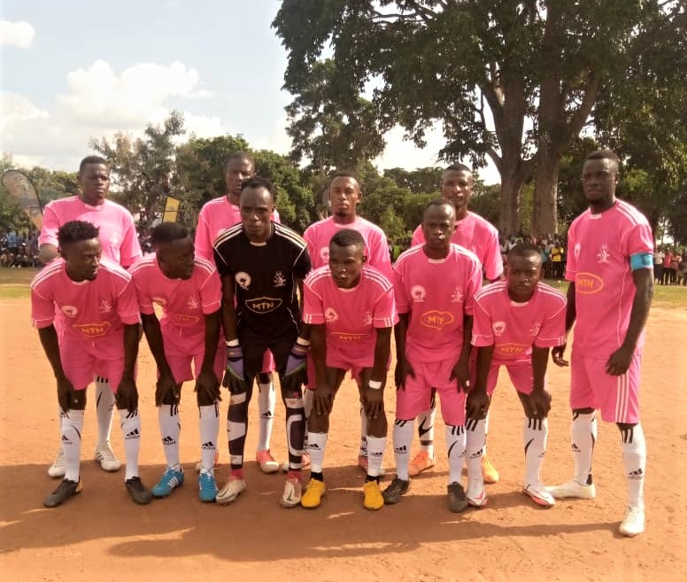 The Bugabula Team, moments before sealing a 1-0 victory against Bukono last Sunday