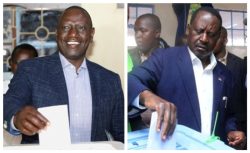 A Collage of Ruto and Odinga