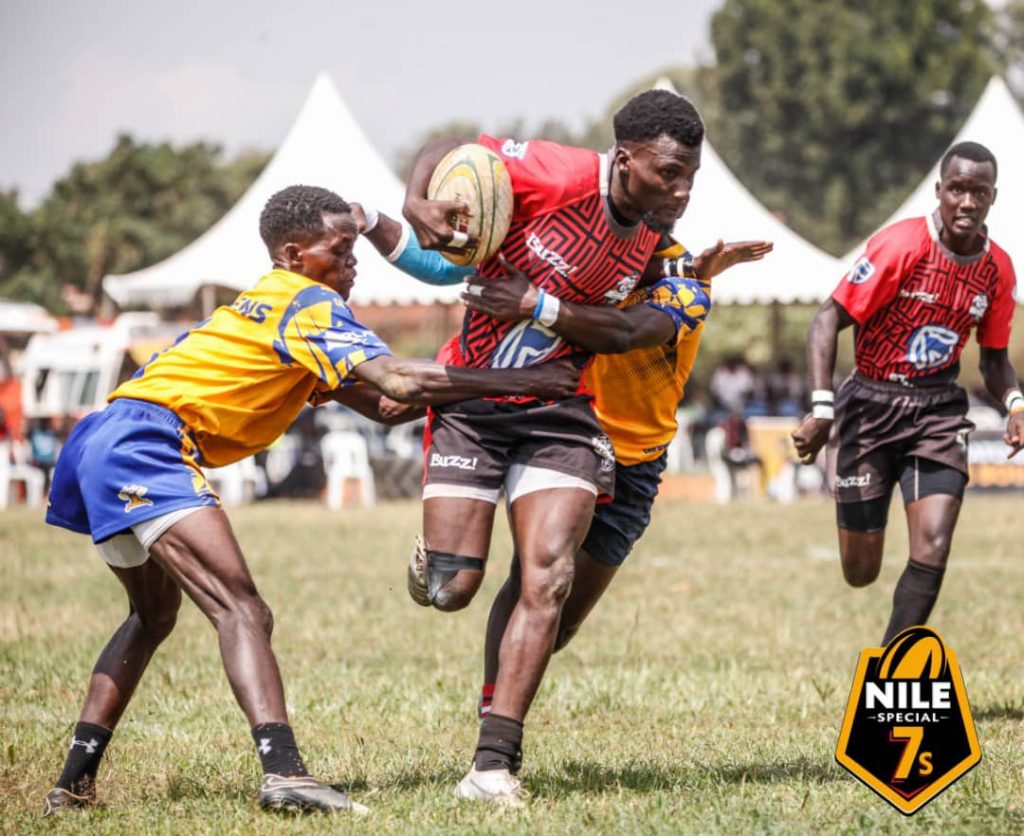 Heathens (yellow) in action against Pirates in the opening circuit.
