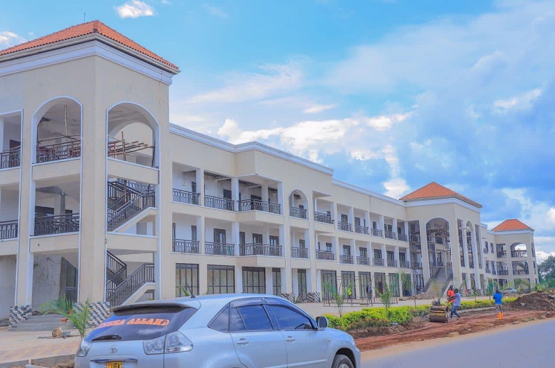The Arua Hill Stadium and Business Park under construction in Arua City.
