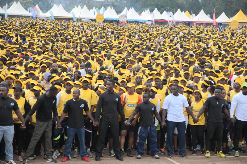 Participants at the MTN Kampala marathon