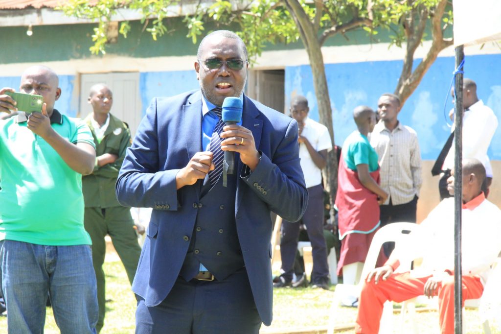 Wilfred Niwagaba the Ndorwa East MP Speaking during the fucntion
