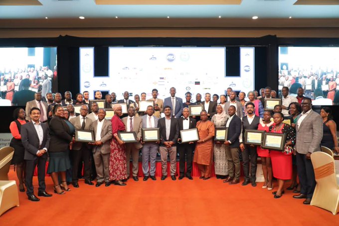 The 24 new companies in a group photo with URA Commissioner General John Musinguzi (middle back row)