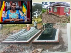 The grave before is was enclosed inside a house