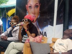 Spice Diana during a press Conference in Mbarara