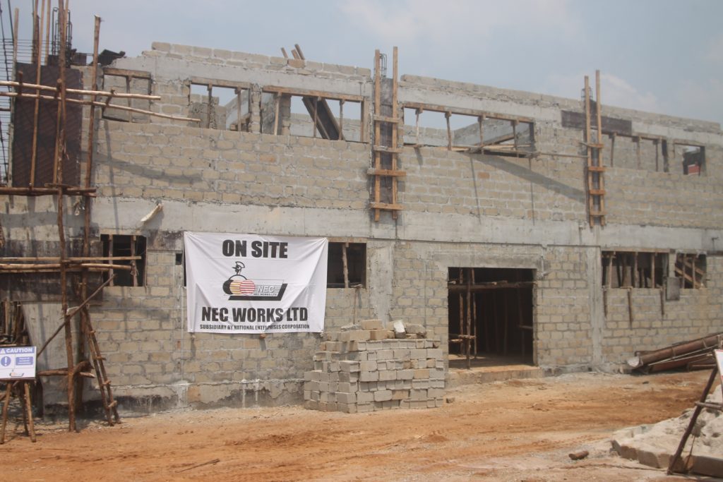 NEC Works undertaking the construction of USPC factory in Entebbe