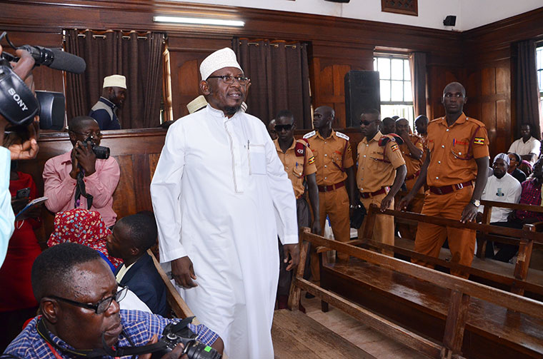 Sheikh Yunus Kamoga enters High court sometime back over terror charges