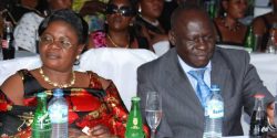 Aponye and wife at a function