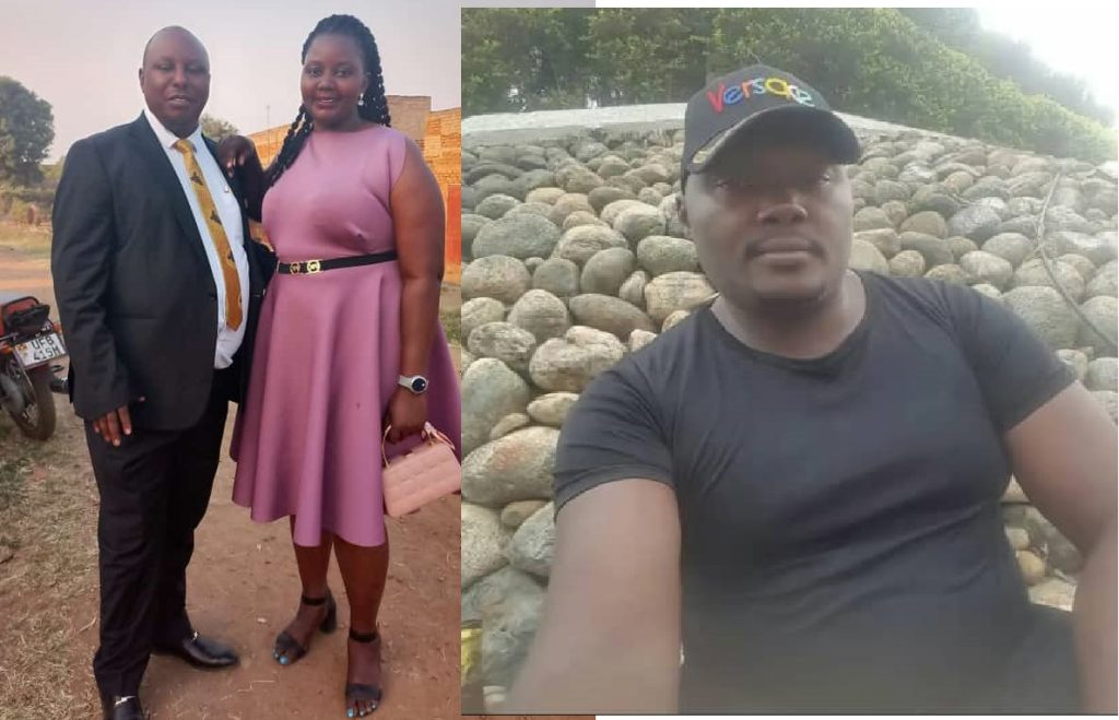 Kwatampora and Nalongo Tumuheki. Right is Denis Katarihwa whose wife is being taken