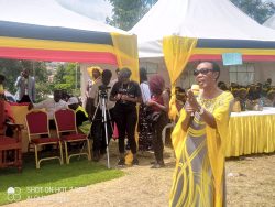 MP Kabasharira speaking on a function recently