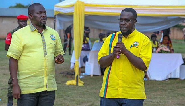 NRM SG Todwong (L) and Sam Engola Junior