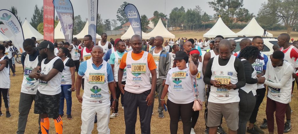 Mayor Kakyebezi leading the race for R. Rwizi marathon