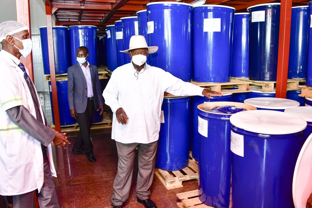 Embrace Commercial Agriculture for Wealth Creation, Museveni as tips Ugandans as he Commissions Fruit Processing Factory In Nakasongola