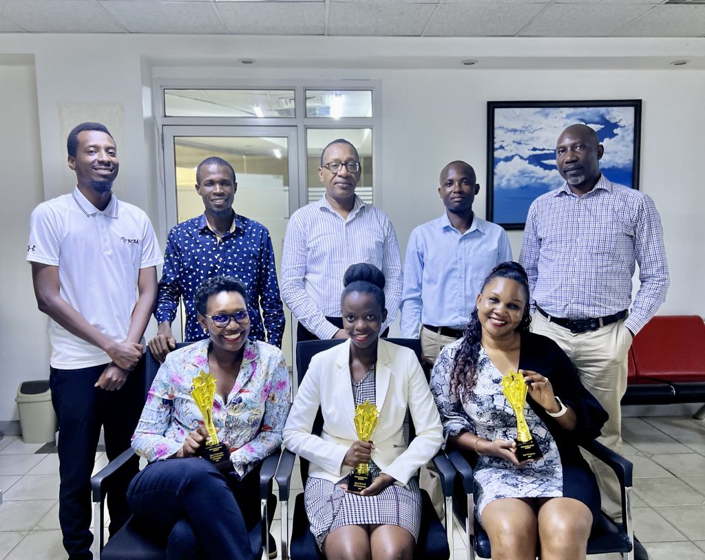 Part of the Media Age team pose with the Awards