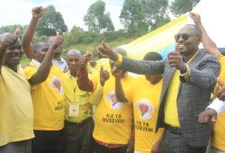 Kibuuka with some of fhe fdc that crosssed