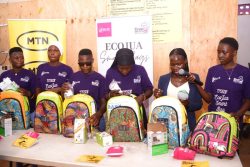 Learners at Smart Girls Foundation showcases some of their ready produsts on Feb.23, 2024.