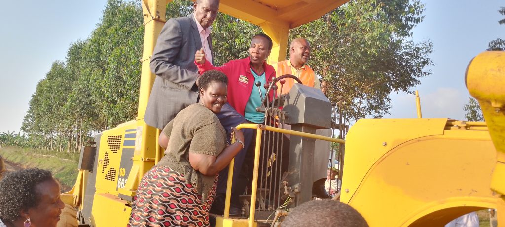 MP Kabasharira, District leadership led by Mucunguzi during the launch of the ropad i Rugarama Sub-county