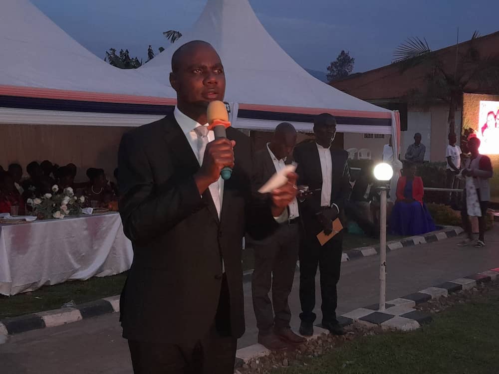 Minister Musasizi Speaking at the Wedding Ceremony of Isaiah and Restituta - Copy