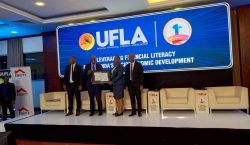 Equity Bank recognized and awarded for outstanding work in financial literacy for helping Uganda Financial Litearcy Association leverage financial literacy for Uganda's socio-economic development