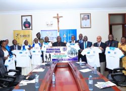 Centenary Bank have handed over their contribution to the charity walk